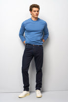 Meyer M5 Five Super Stretch Dark Denim Jeans - Overdyed Dark Blue