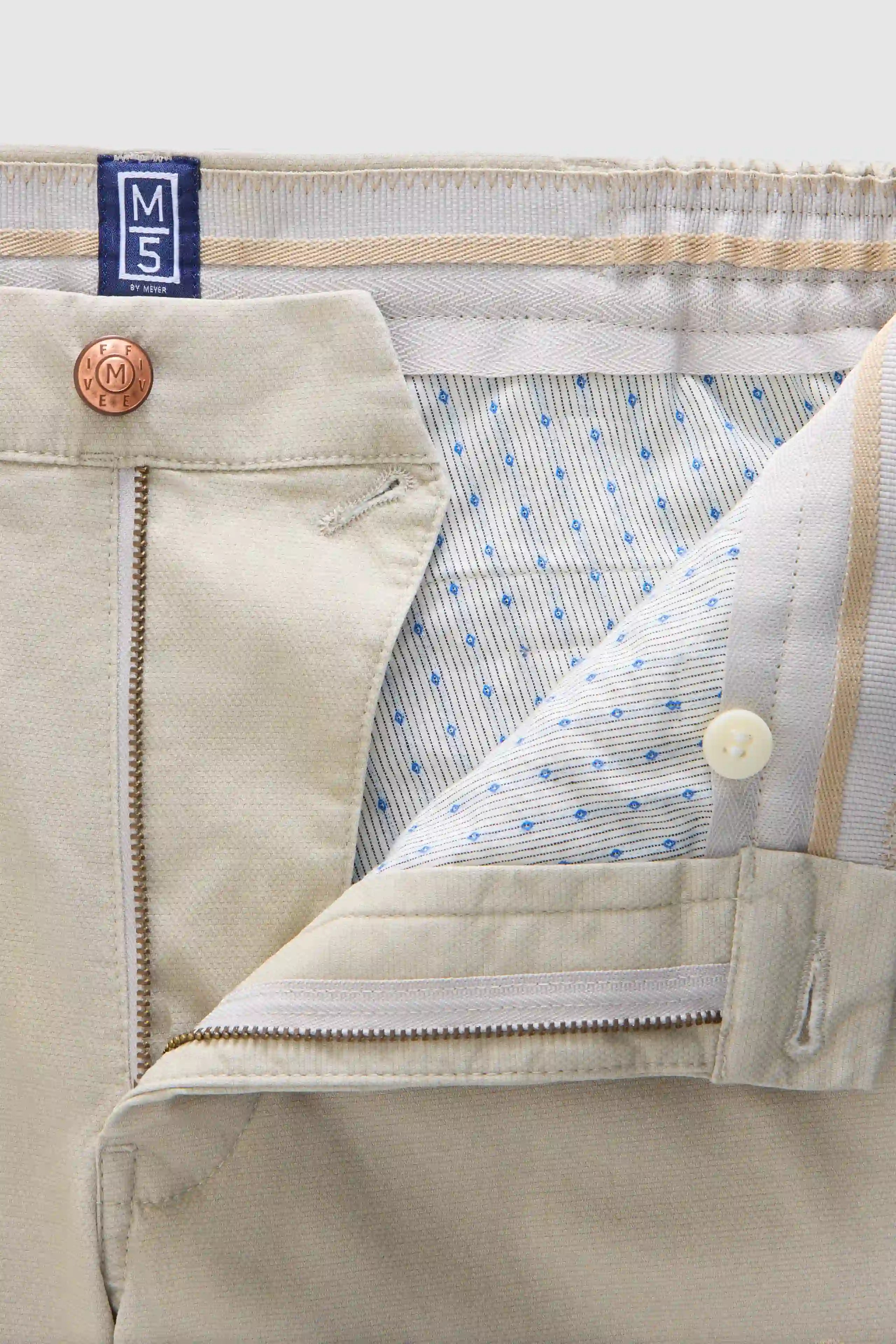 Meyer M5 Move Stretch Casual Chinos - Beige