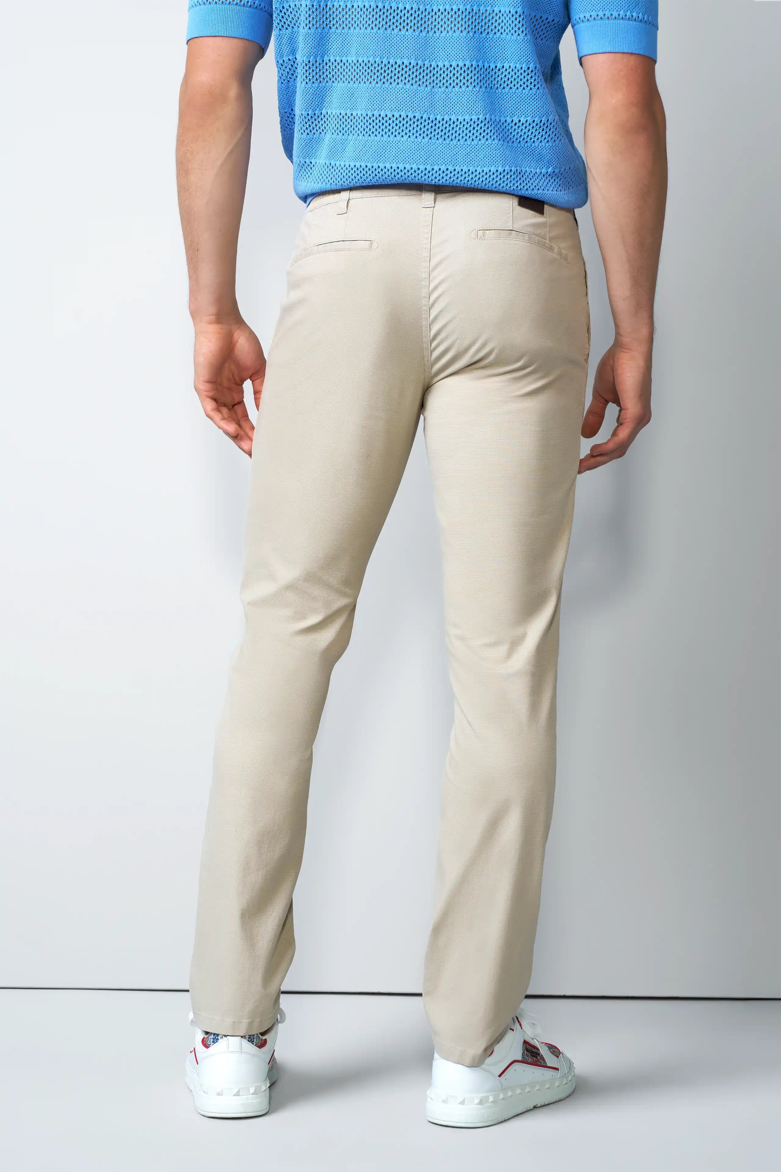 Meyer M5 Move Stretch Casual Chinos - Beige