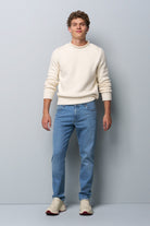 Meyer M5 Regular Stretch Denim Jeans - Light Blue
