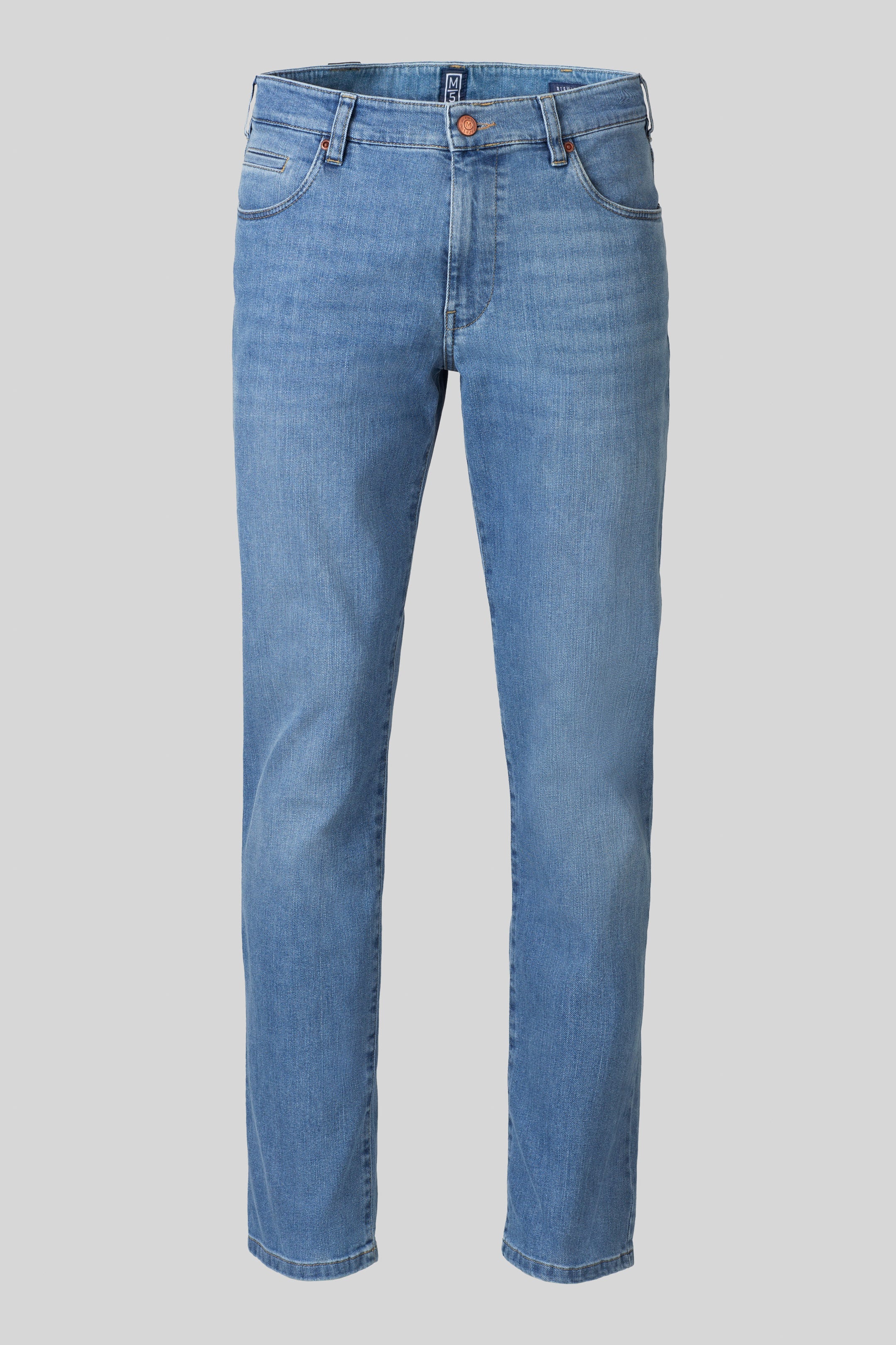 Meyer M5 Regular Stretch Denim Jeans - Light Blue