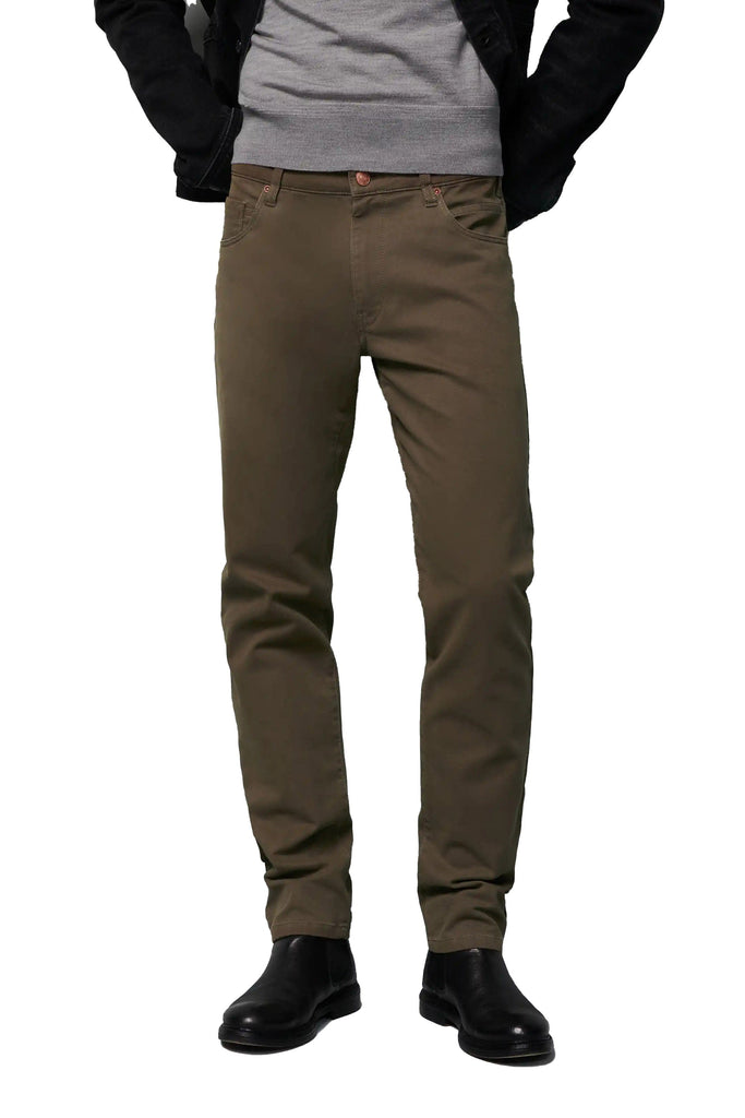 Meyer M5 Slim Micro Structure Cotton Stretch Chinos - Taupe