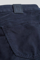 Meyer M5 Slim Soft Stretch Pima Cotton Chinos - Navy