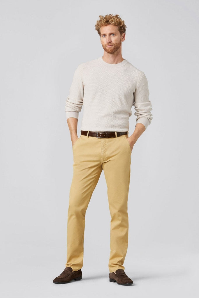 Meyer New York Cotton Twill Chino Trousers - Sand