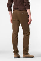 Meyer New York Fine Texture Cotton Stretch Chinos - Caramel