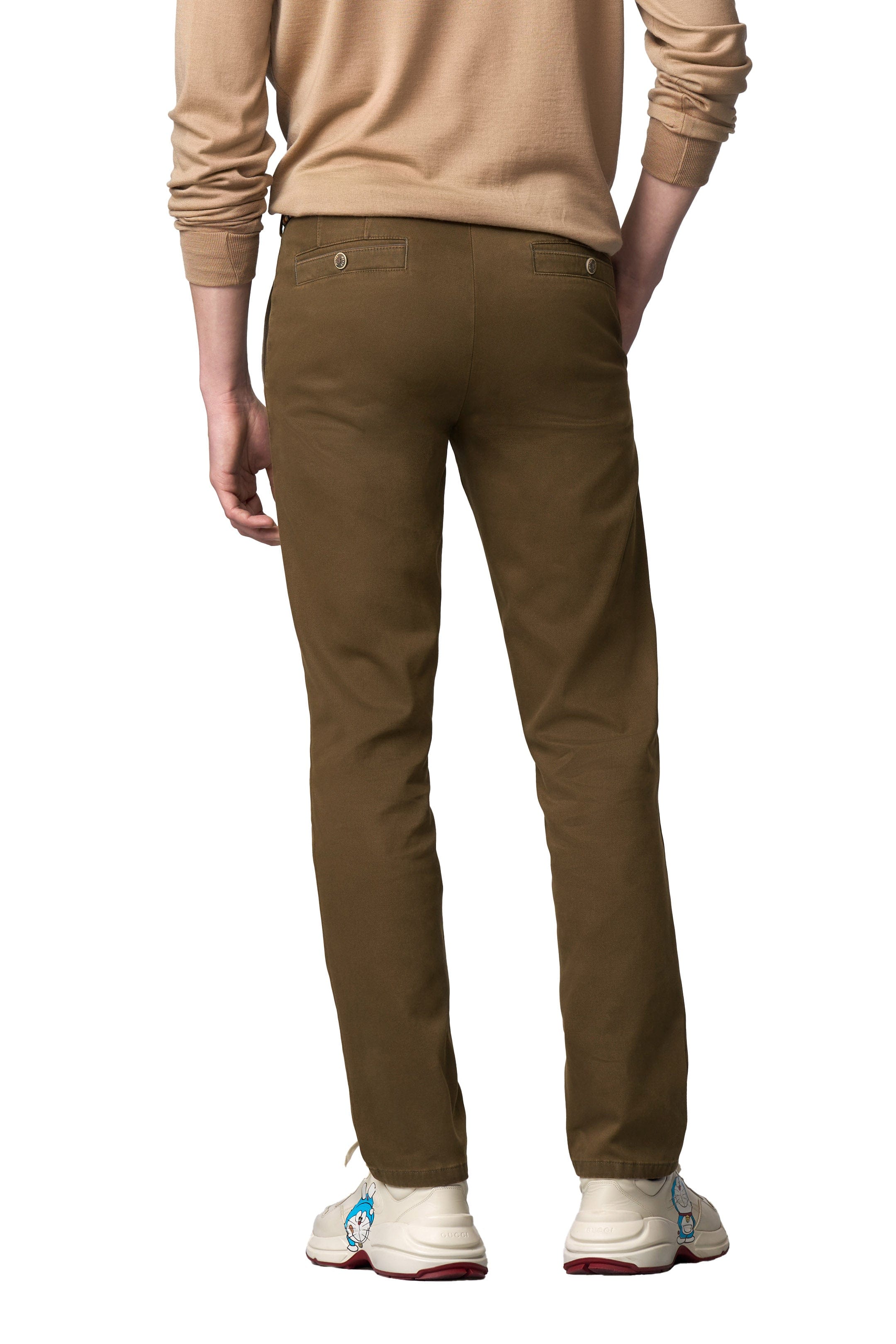 Meyer New York Fine Texture Cotton Stretch Chinos - Rich Beige