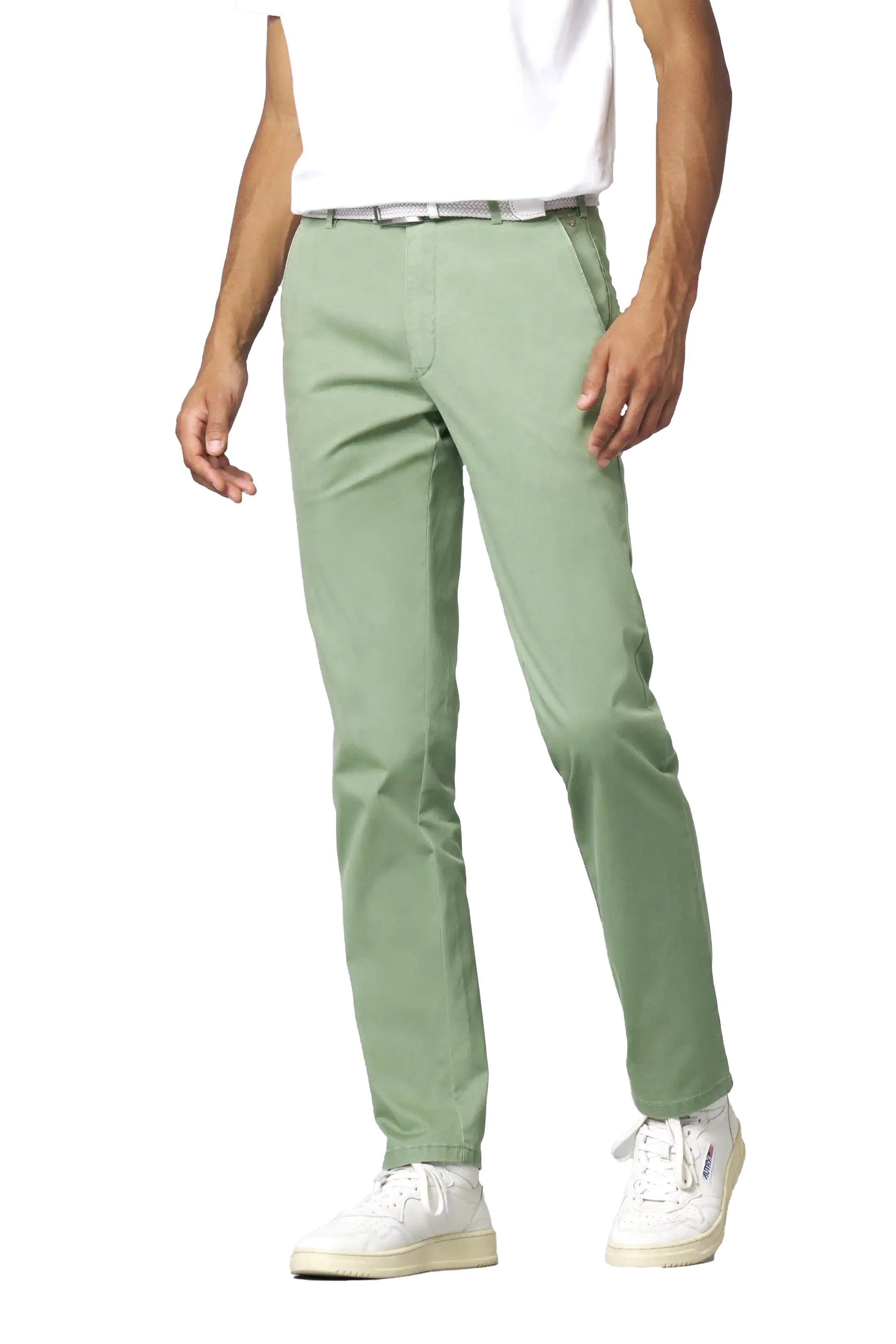 Meyer New York Stretch Summer Twill Chinos - Sage
