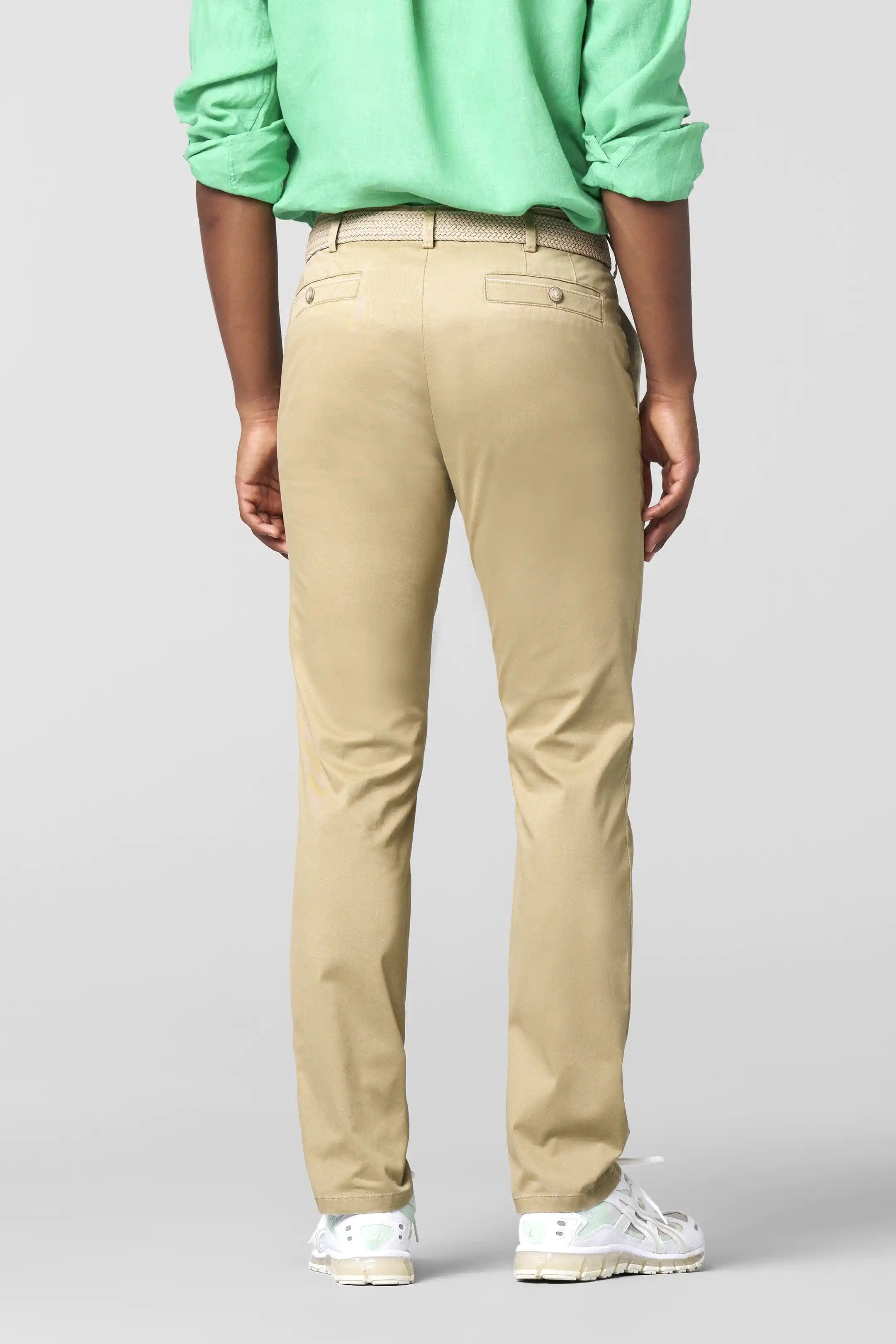 Meyer New York Stretch Summer Twill Chinos - Sand