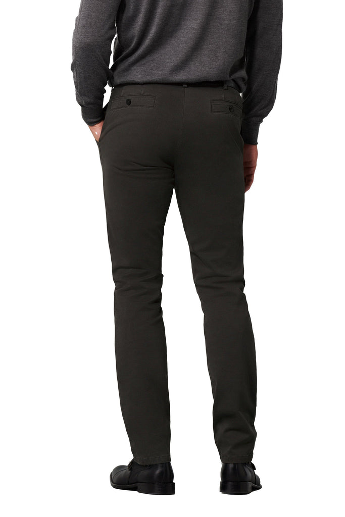 Meyer New York Two Colour Cotton Stretch Chinos - Charcoal