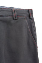 Meyer New York Winter Twill Rainbow Stitch Trousers - Charcoal