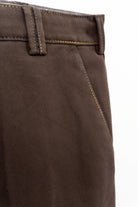 Meyer New York Winter Twill Rainbow Stitch Trousers - Chocolate