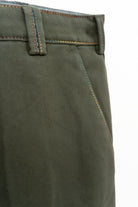Meyer New York Winter Twill Rainbow Stitch Trousers - Dark Green