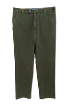 Meyer New York Winter Twill Rainbow Stitch Trousers - Dark Green