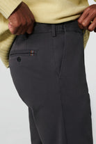 Meyer Oslo Cotton Stretch Waist Chinos - Charcoal