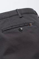 Meyer Oslo Cotton Stretch Waist Chinos - Charcoal