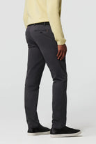 Meyer Oslo Cotton Stretch Waist Chinos - Charcoal