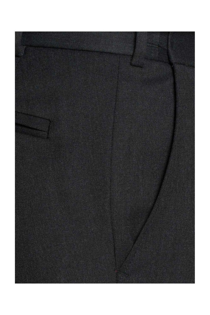 Meyer Oslo Poly/Wool Travel Trousers - Charcoal