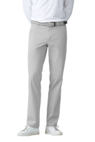 Meyer Oslo Stretch Waist Fine Structure Trousers - Silver Grey