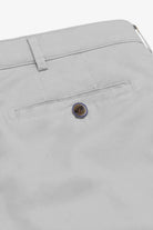 Meyer Oslo Stretch Waist Fine Structure Trousers - Silver Grey