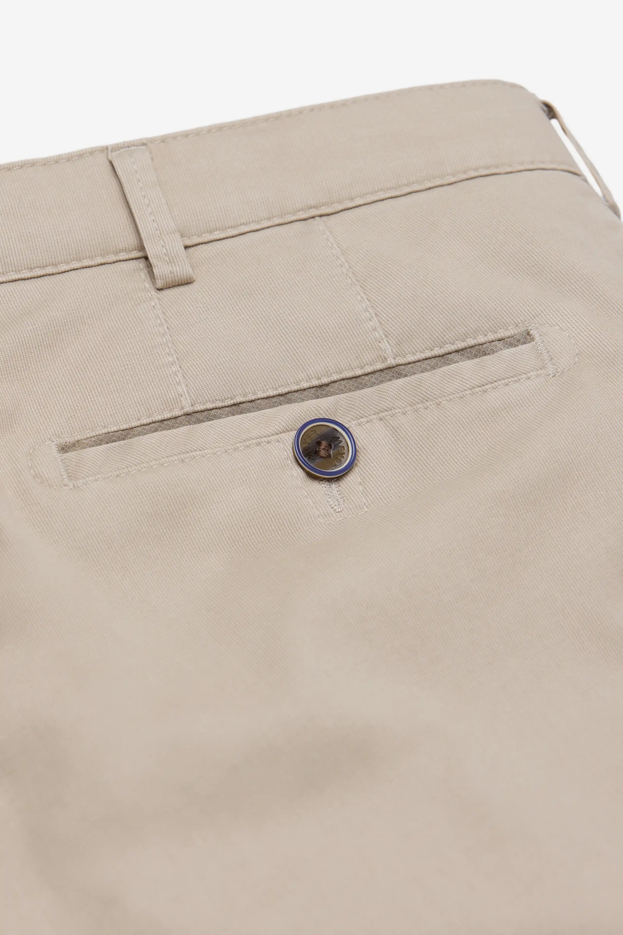 Meyer Oslo Stretch Waist Fine Texture Trousers - Beige
