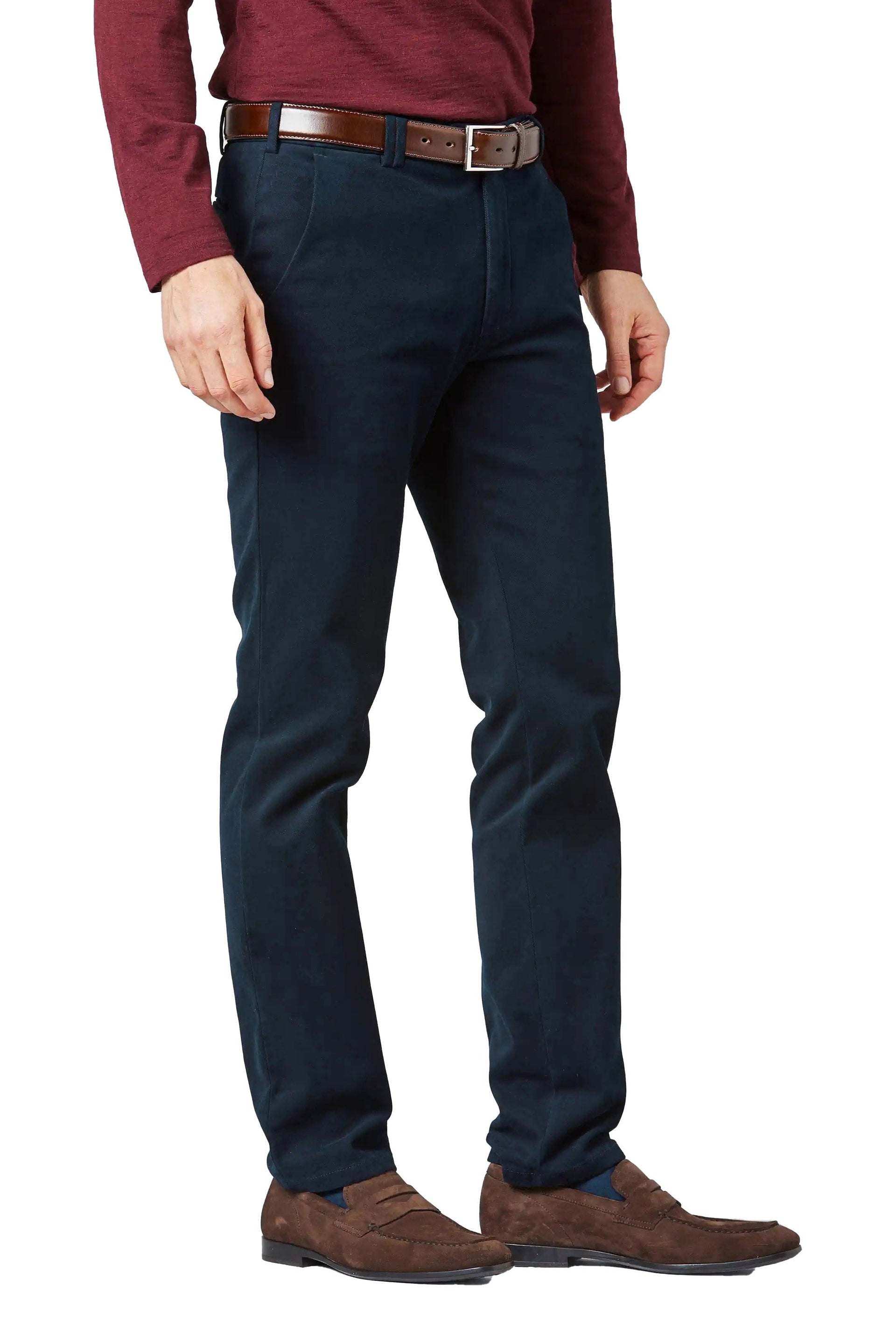 Meyer Rio Organic Cotton Stretch Chinos Navy – Potters of Buxton