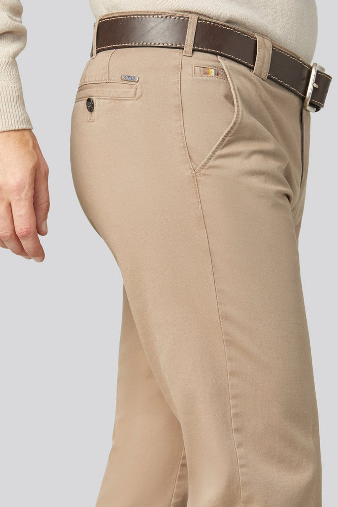 Meyer Roma Cotton Chino Trousers - Beige