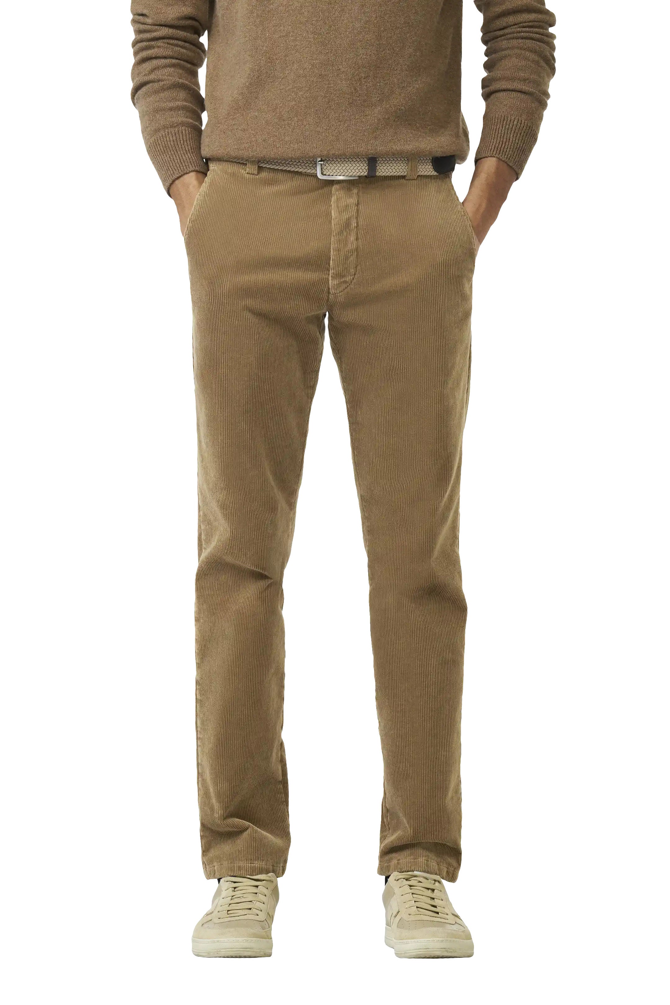 Meyer Roma Cotton Corduroy Trousers - Cappuccino