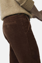 Meyer Roma Cotton Corduroy Trousers - Chestnut Brown