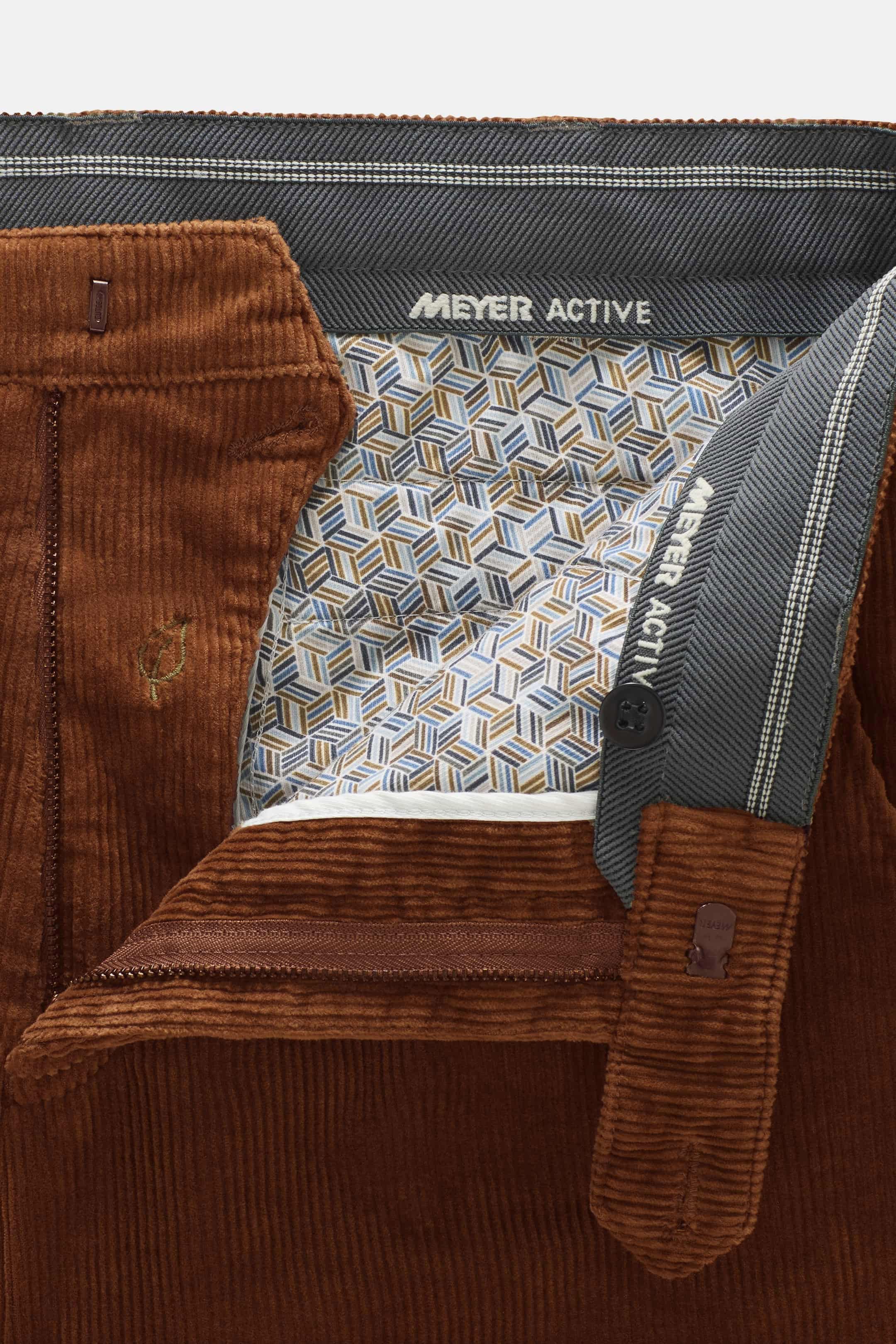 Meyer Roma Cotton Corduroy Trousers - Copper