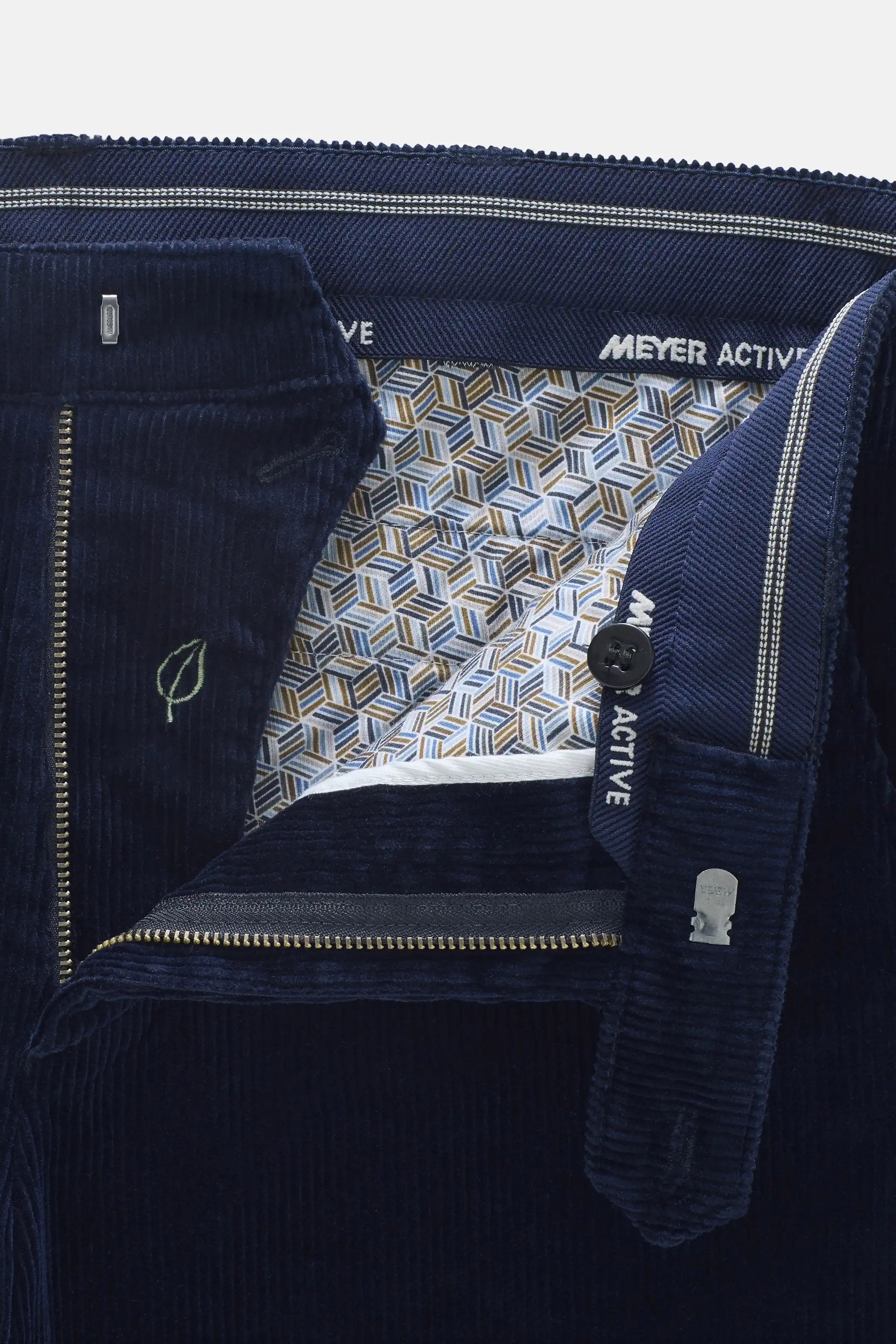 Meyer Roma Cotton Corduroy Trousers - Navy