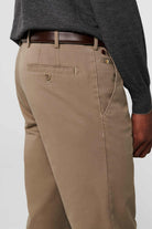 Meyer Roma Cotton Stretch Regular Chinos - Beige