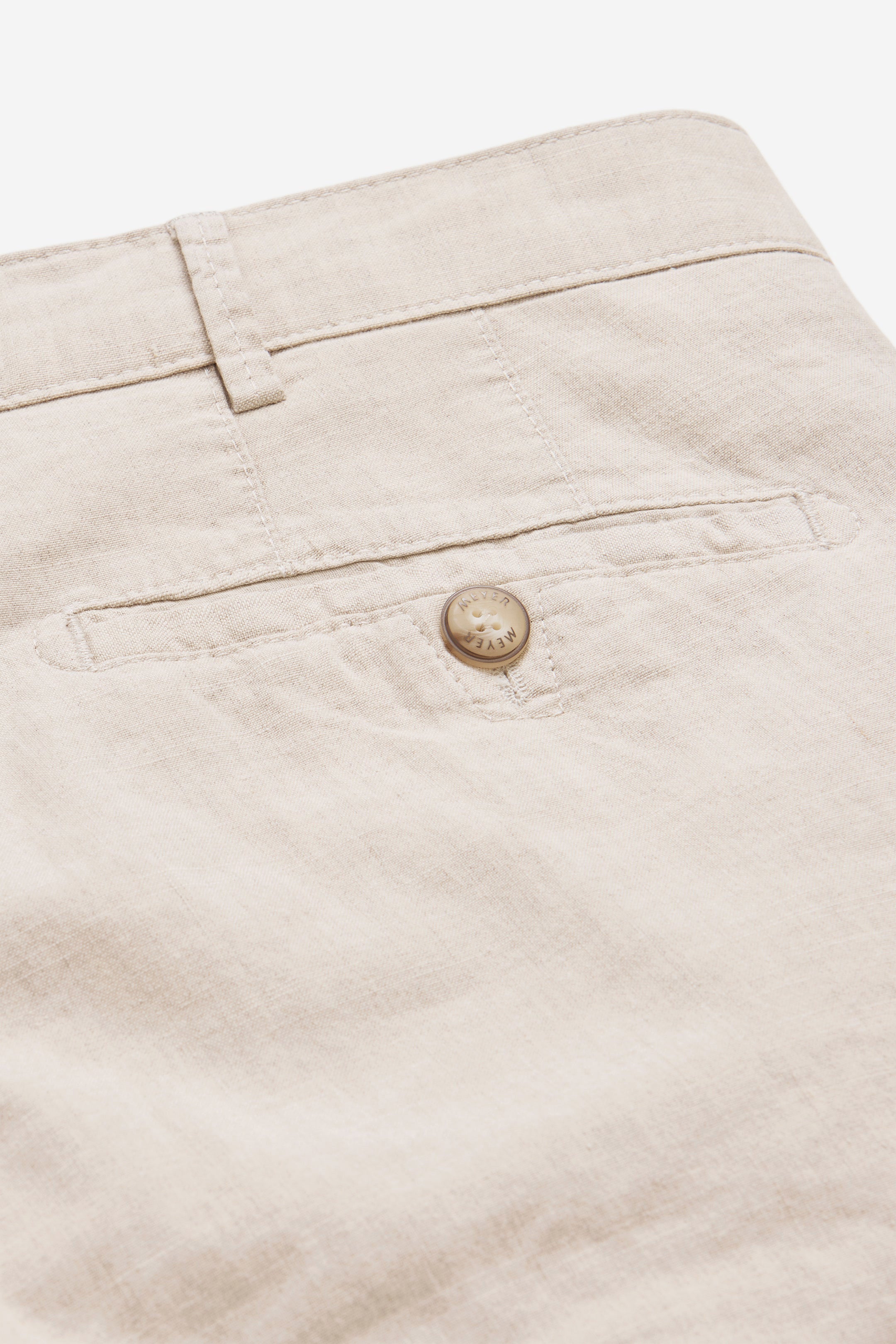 Meyer Roma Linen/Cotton Stretch Trouser - Beige