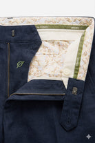 Meyer Roma Linen/Cotton Stretch Trouser - Navy