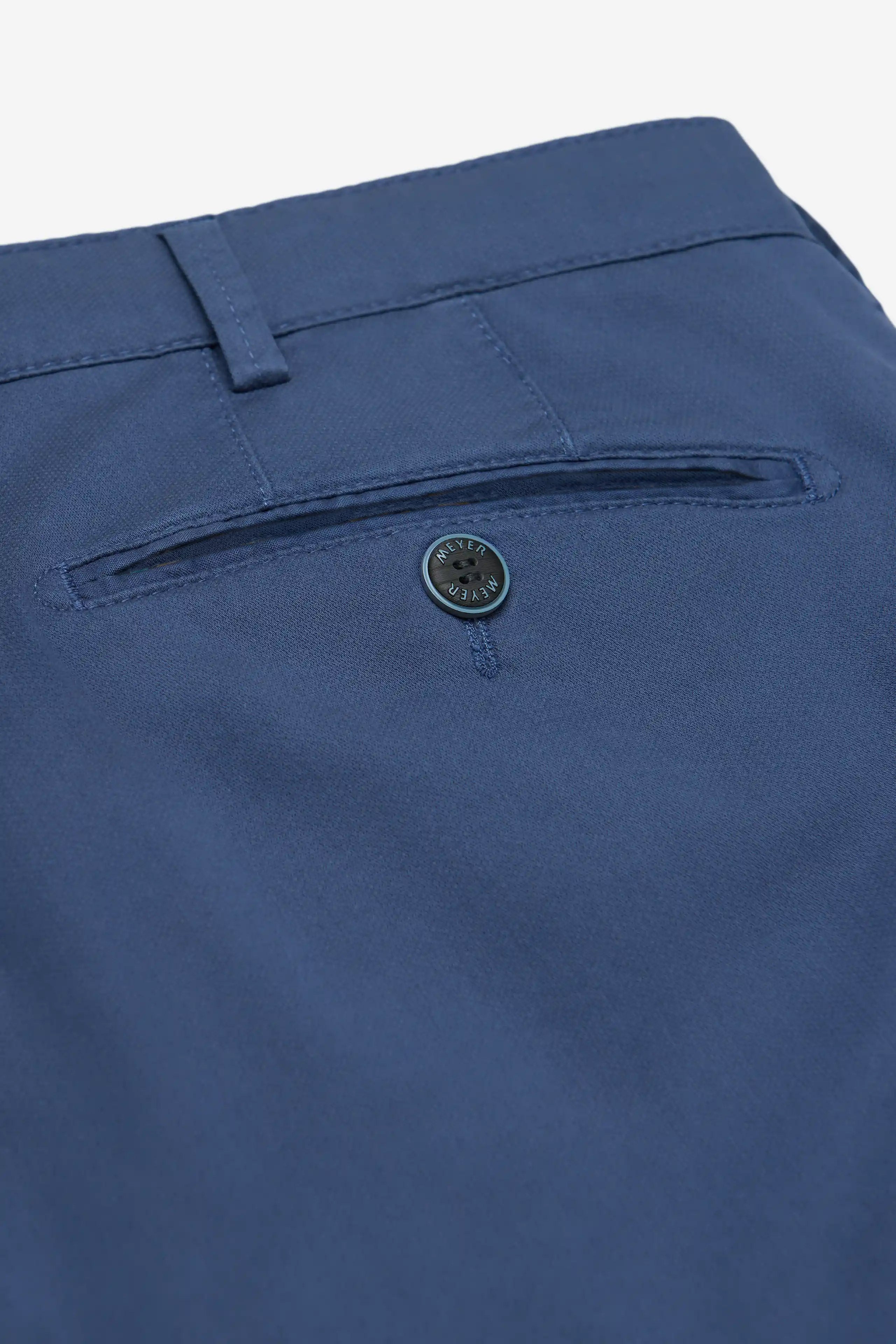 Meyer Roma Stretch Fine Micro Print Trousers - Blue