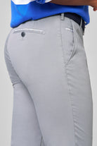 Meyer Roma Stretch Fine Structure Chinos - Grey