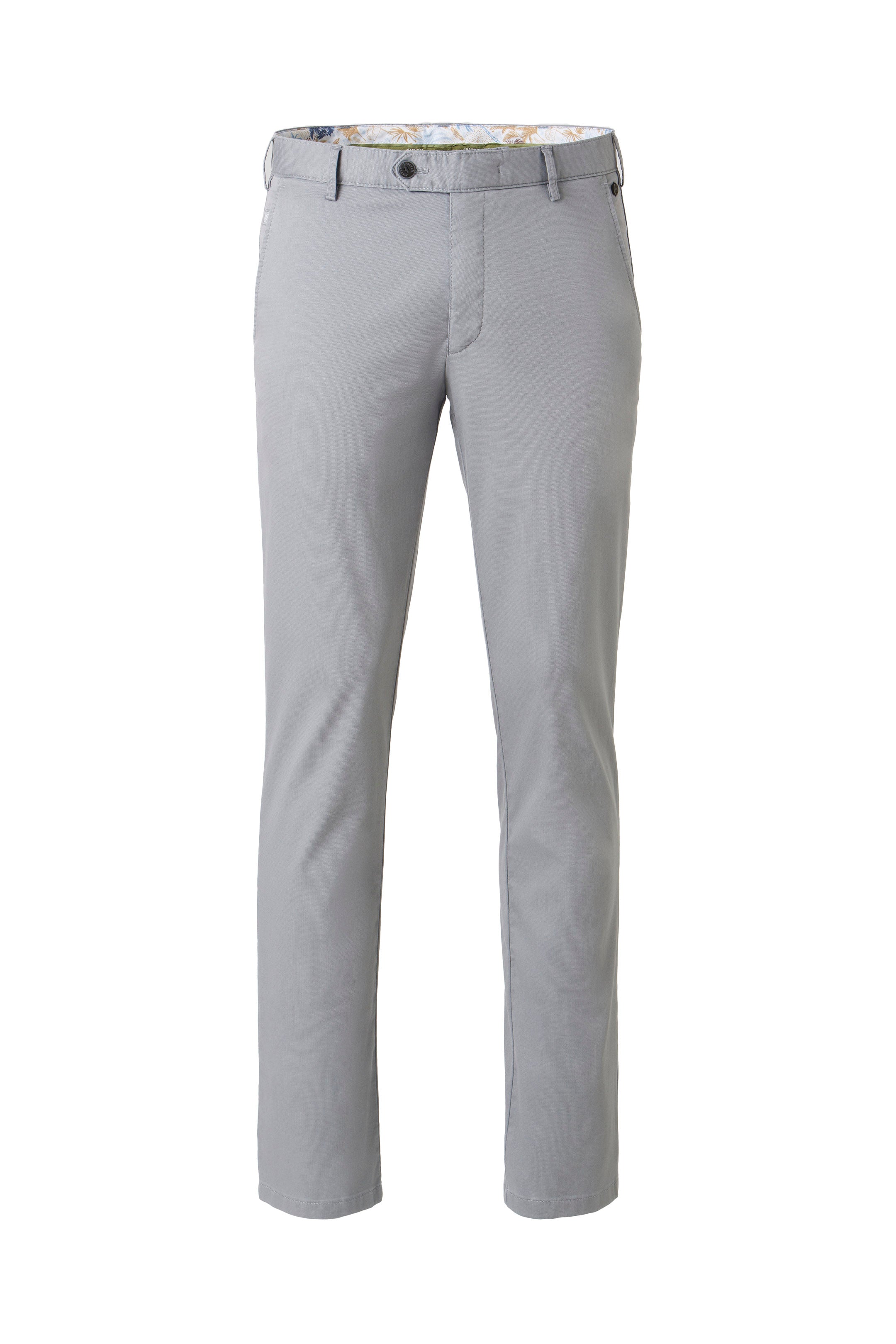 Meyer Roma Stretch Fine Structure Chinos - Grey