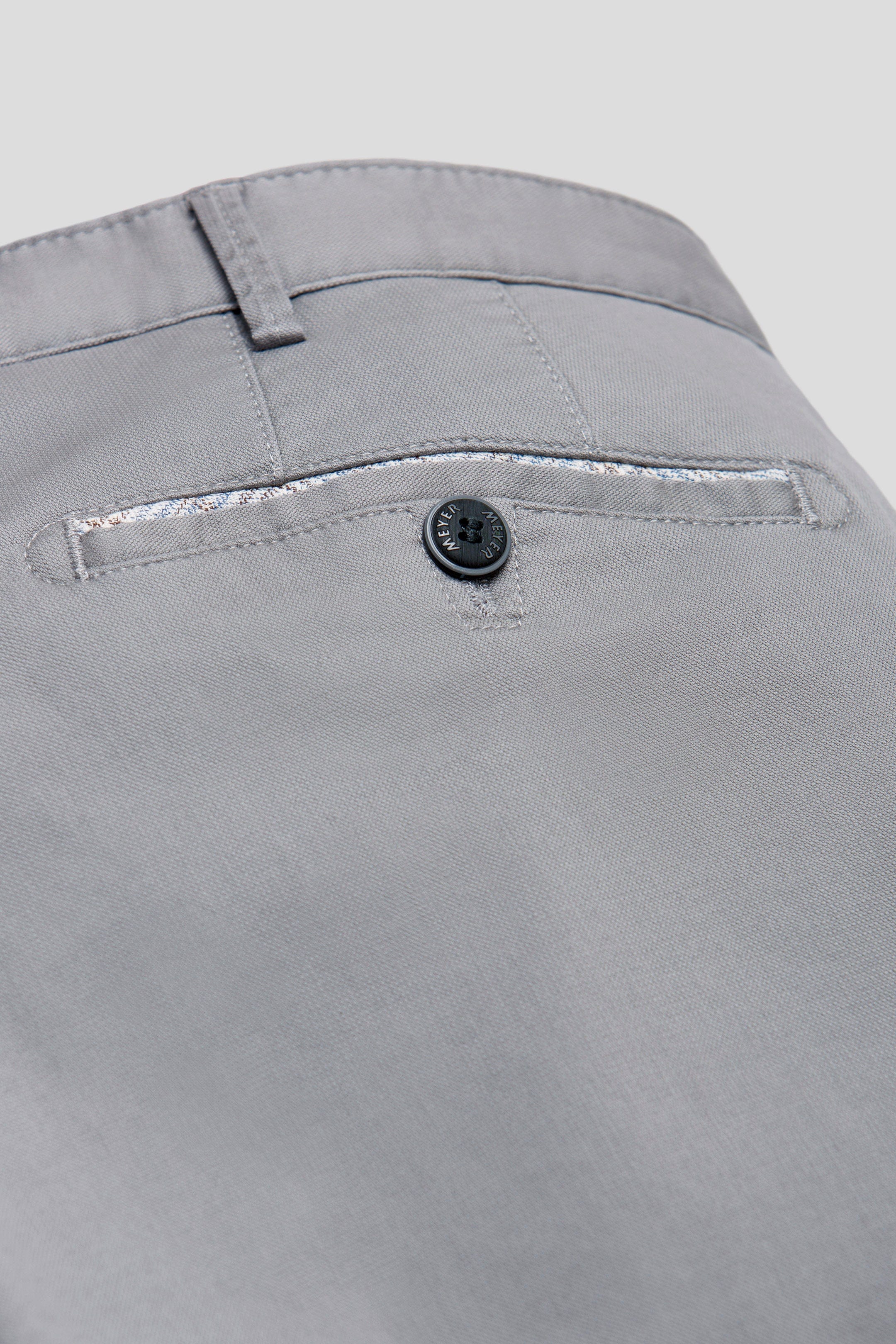 Meyer Roma Stretch Fine Structure Chinos - Grey