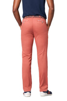Meyer Roma Stretch Fine Structure Chinos - Terracotta
