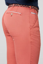 Meyer Roma Stretch Fine Structure Chinos - Terracotta