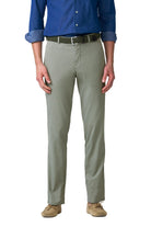 Meyer Roma Stretch Fine Texture Chino Trousers - Fern Green