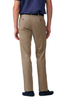 Meyer Roma Stretch Fine Texture Chino Trousers - Taupe