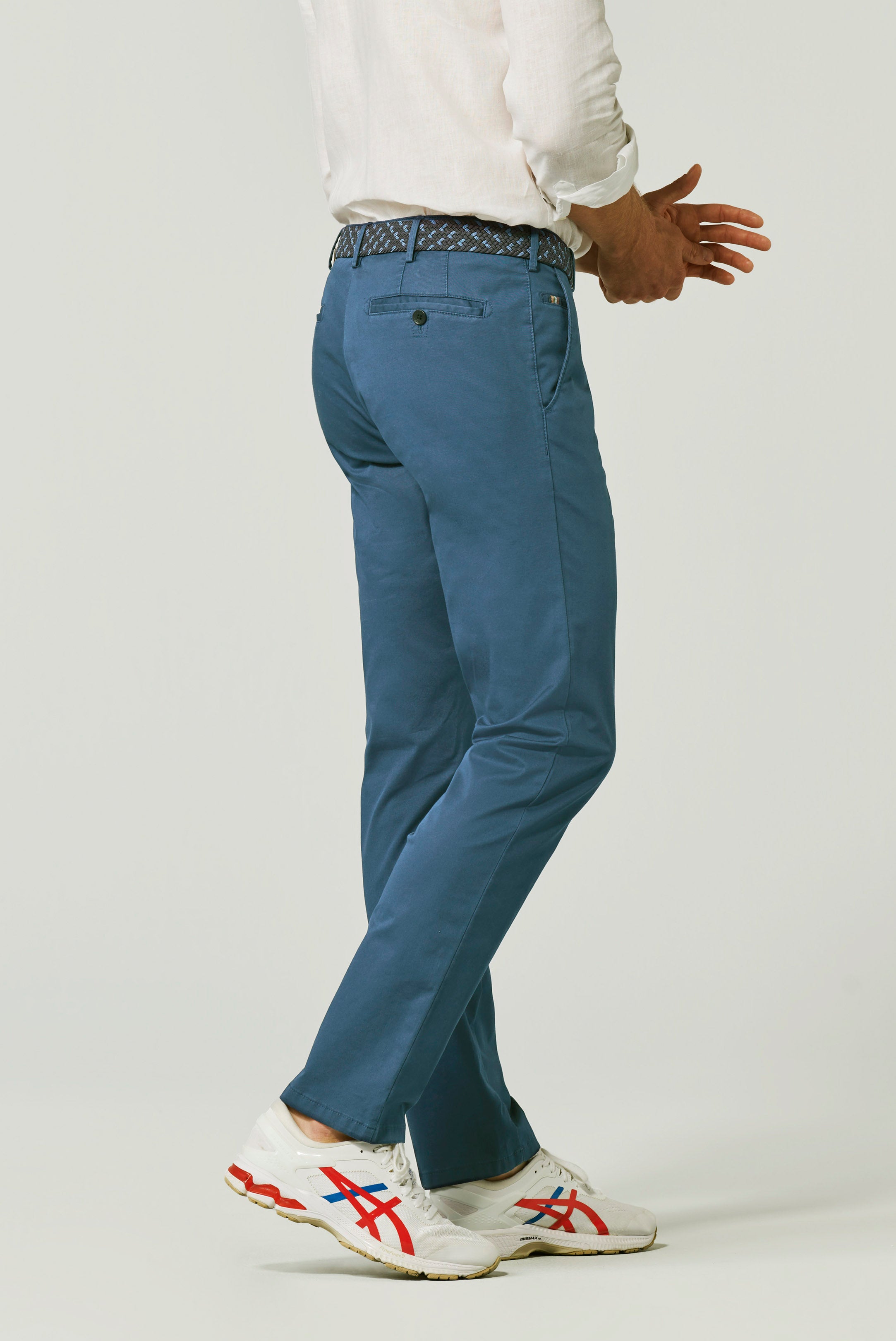 Meyer Roma Stretch Ultrasoft Twill Trousers - Royal Blue