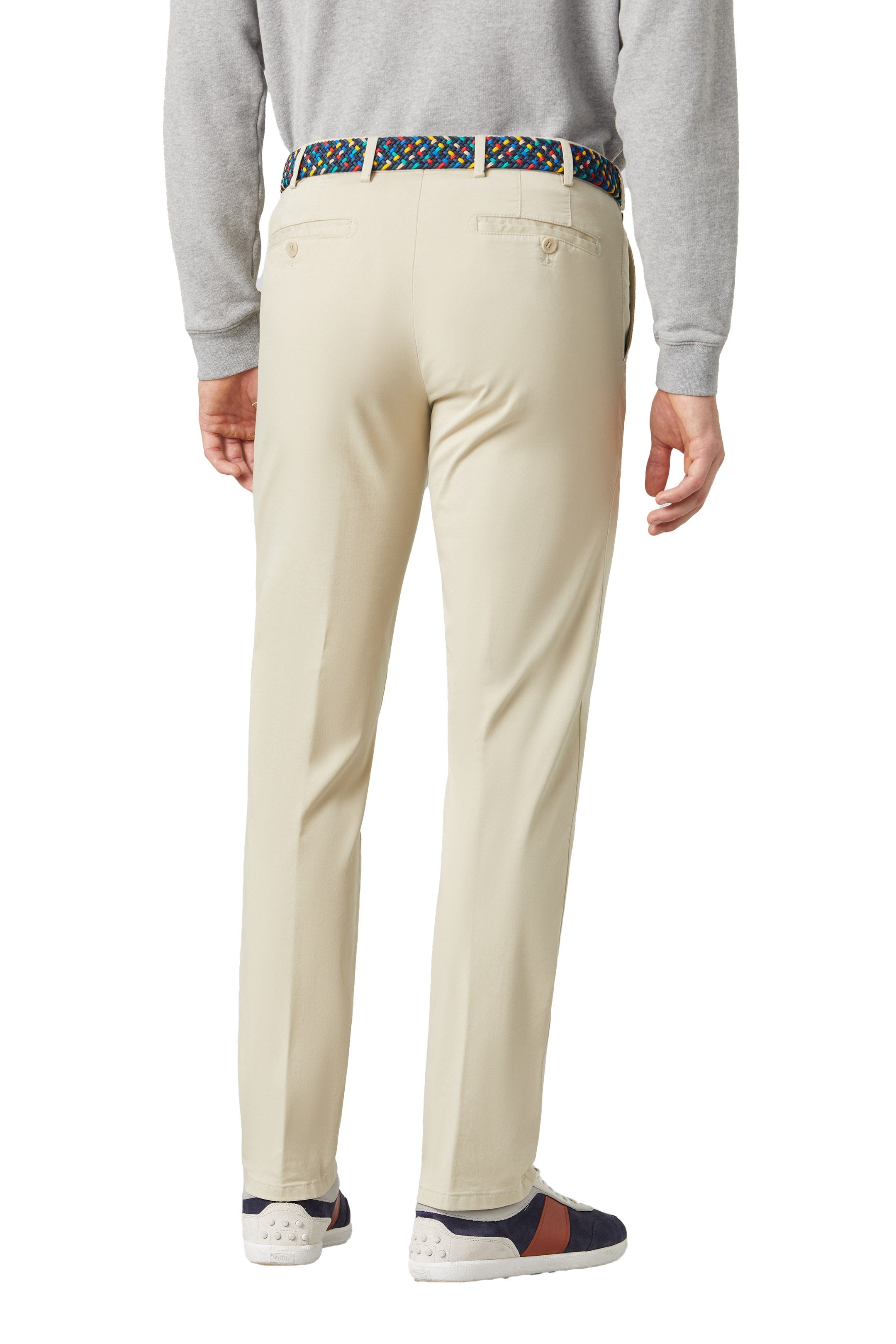 Meyer Roma Super Soft Cotton Chino Trousers - Beige