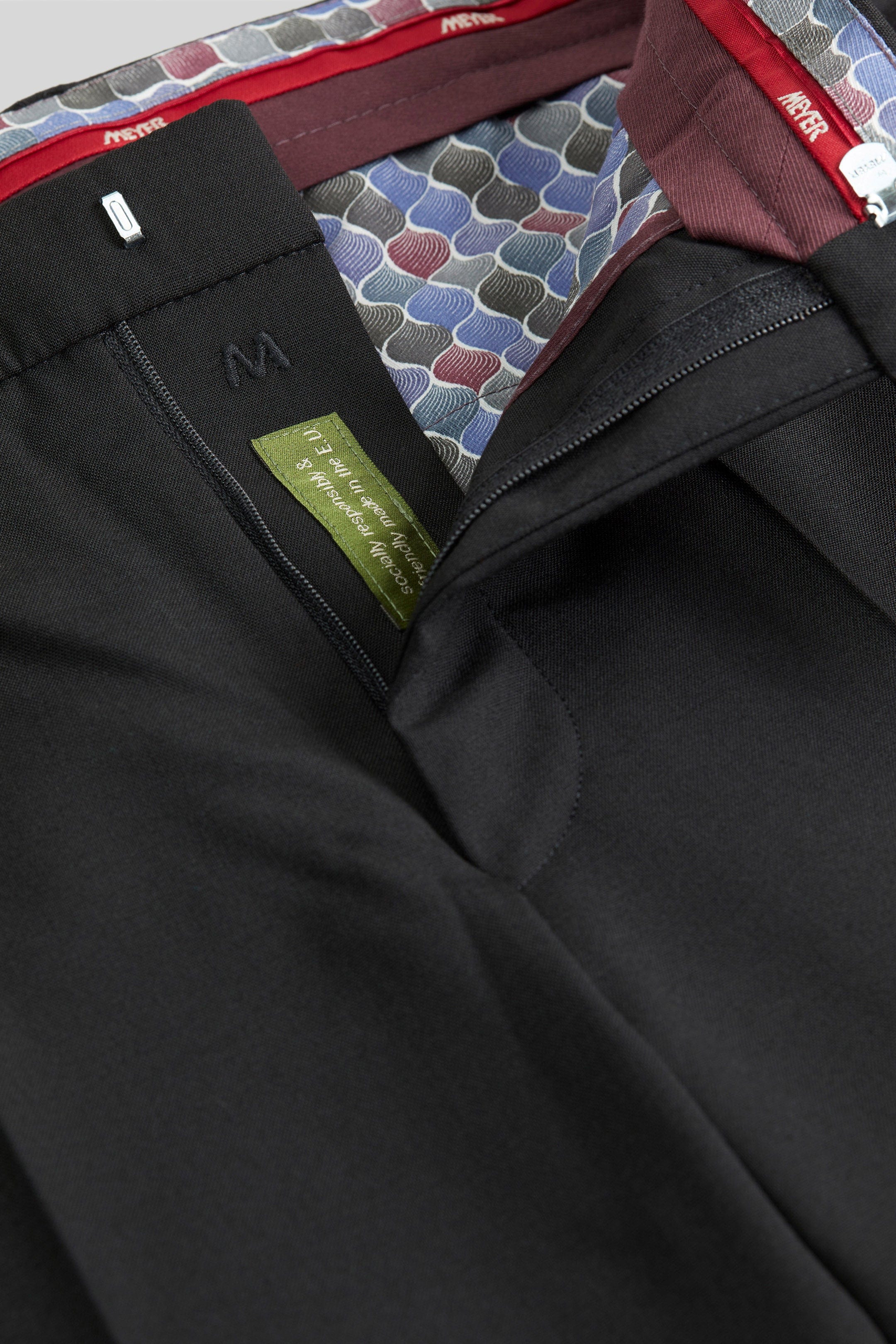 Meyer Roma Wool Blend Formal Trousers - Black