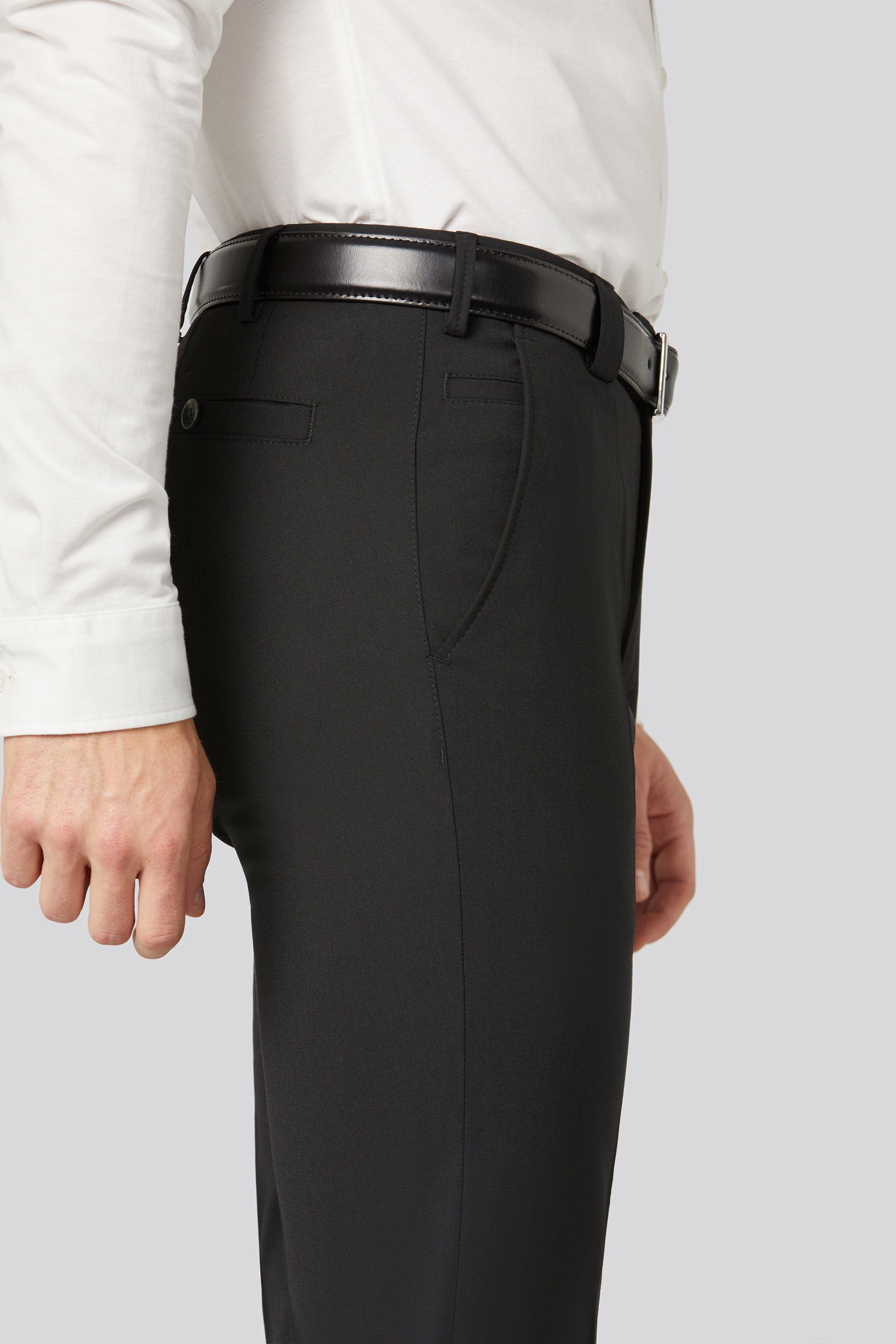 Meyer Roma Wool Blend Formal Trousers - Black