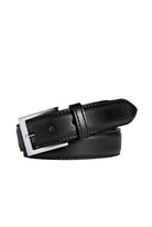 Meyer Stretch Leather Belt - Black