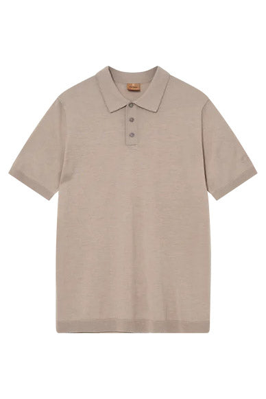 Mos Mosh Adam Soft Wool/Silk Knitted Polo - Soft Kit