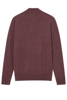 Mos Mosh Adam Wool Blend Quarter Zip Knit - Huckleberry