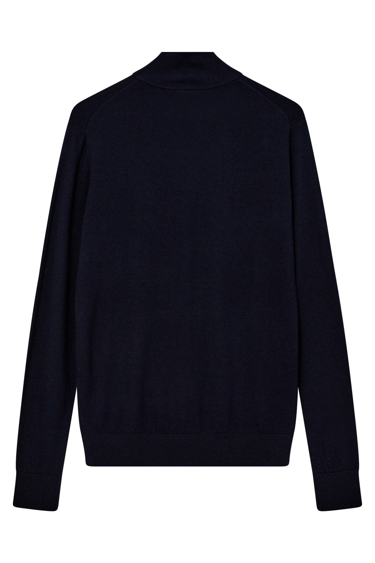 Mos Mosh Adam Wool Blend Quarter Zip Knit - Navy