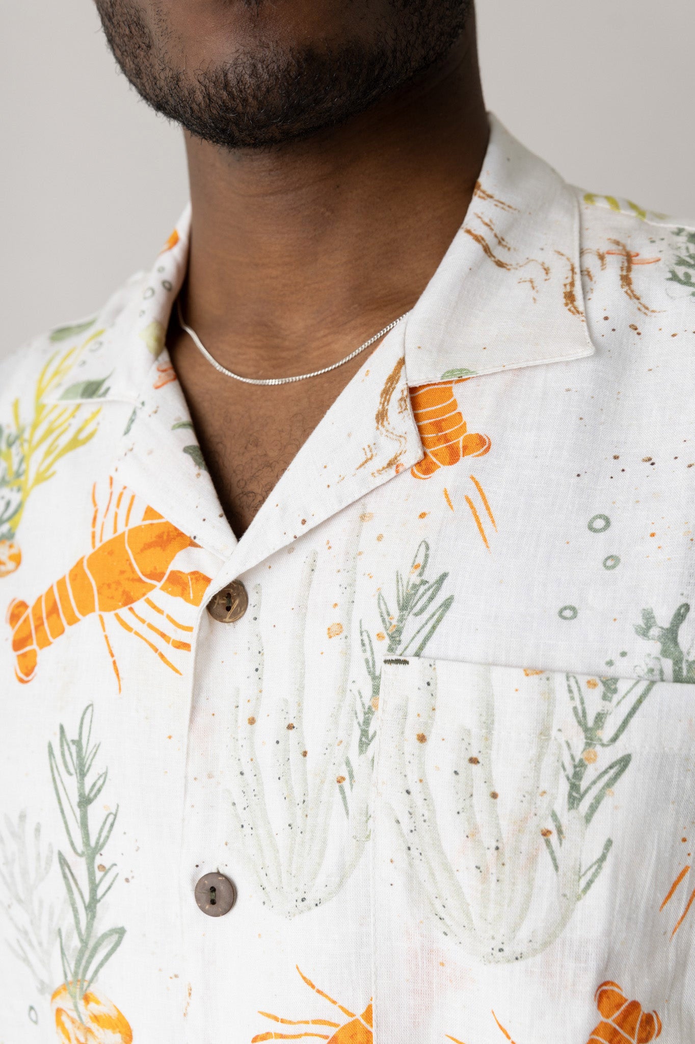 Mos Mosh Babel Chase Short Sleeve Shirt - Ecru